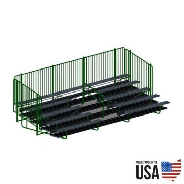 Granite Industries 90778 Signature Series Deluxe 5 Row 27' Bleacher Package