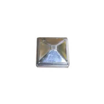 Handle-It GR-CAP Post Cap for Heavy Duty Guardrails. Silver Metal Cap.