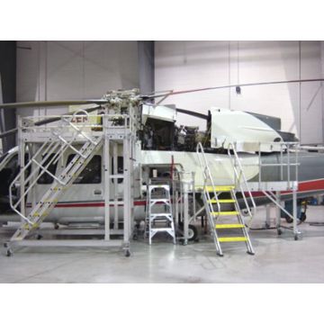 Metallic Ladder - S-76 Helicopter Tail and Rotor Maintenance Stands