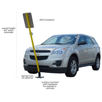 Ideal Shield ISS-CC-1-72 Flex Post Stick for Signs - 72"H