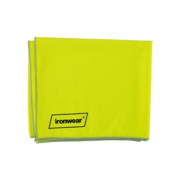 Ironwear 13" x 36" Reusable Hi Vis Lime Polyester Cooling Towel