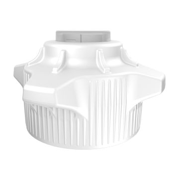 Justrite 12862 120mm Open Top Carboy Cap and Closed Adapter - Pack of 2