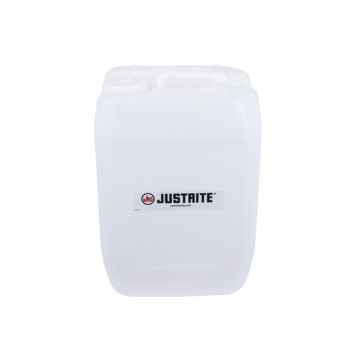 Justrite 12951 20L High Density Polyethylene UN/DOT Carboy with 70mm Cap