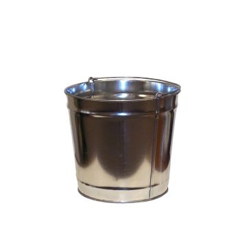 Justrite 26802JR Smoker's Cease-Fire® Replacement Pail for Cigarette Butt Receptacle - Steel with Bail Handle