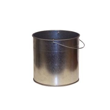 Justrite 26803JR Smoker's Cease-Fire® Replacement Pail for Personal-Size Cigarette Butt Recptacle - Steel with Bail Handle