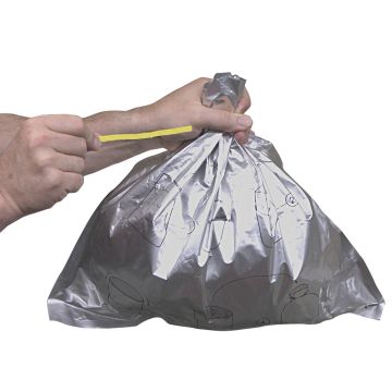 Justrite 26827JR Disposable Bucket Liner for Smoker's Cease-Fire® and Elite™ Smoker's Cease-Fire® Cigarette Butt Receptacle Burn Resistant - 10 Pack