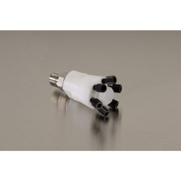 Justrite 28179 HPLC Poly Manifold with S/S Stacker Connector for Up To 12 Waste Lines Into A Safety Disposal Can