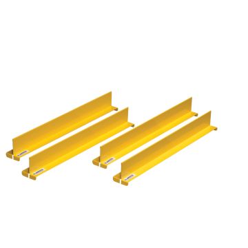 Justrite 29990 Shelf Dividers Fit Shelf Depth of 18" - Set of 4