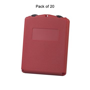 Justrite 23304 Medium Polyethylene Document Storage Boxes for SDS Sheets with Lockable Front Opening - Pack of 20
