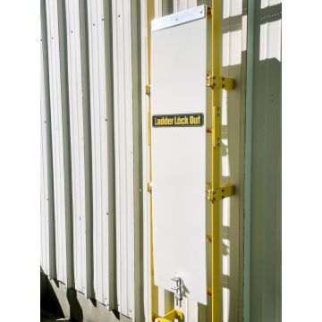 Vari-Safe Ladder Lockout - Anti-Climb Security Door for Fixed Ladders | Keyed or Combination Lock