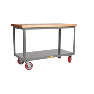Little Giant Heavy-Duty Butcher Block Top Mobile Tables