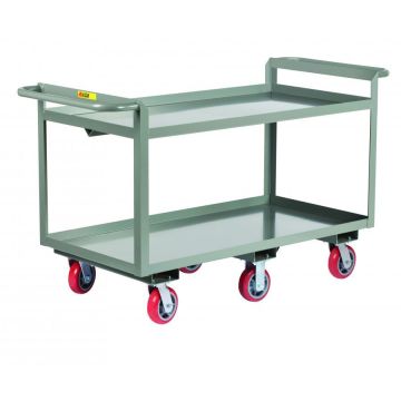Little Giant Products 6-Wheeled Double Handled Heavy-Duty Shelf Trucks