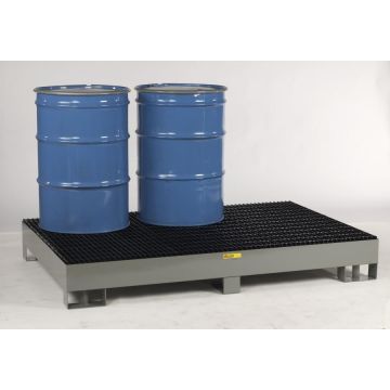 Little Giant Products SST-5176 Forkliftable Spill Control Platform with 99 Gallon Capcity for 6 Drums - 76" x 51" x 10.5"