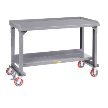Little Giant Products Adjustable Height Mobile Workbenches with Back and End Stops