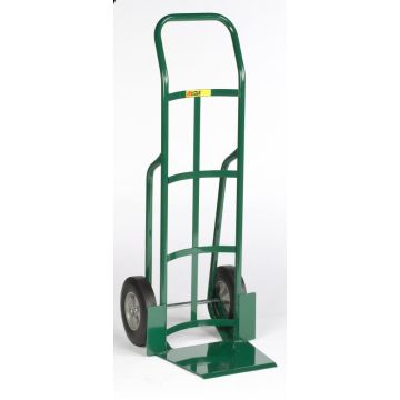 Little Giant TF-360-10 Shovel Nose Hand Truck with 10" x 2-3/4" Solid Rubber Wheels and Continuous Handle - Standard Foot Kick