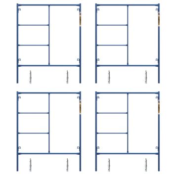 Metaltech M-MF7660VLV1 Mason Frame 6'4 In H X 5' W  with Coupling Pins and Spring Locks - Pack of 4
