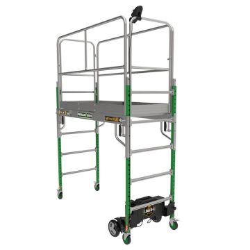 Metaltech I-CNGFK Climb-N-Go Complete Motorized Fiberglass 6' Baker Scaffold Kit