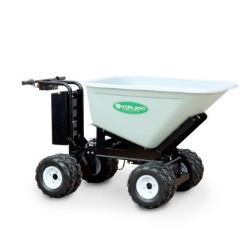 Granite Industries 70255 Overland 400 Series 10 Cubic Foot 4-Wheel Drive Electric Wheelbarrow - 10 Cubic Foot - Power Dump