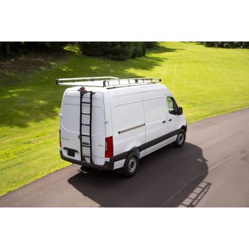 Prime Design Rear Door Access Ladders for Vans - Black Anodized Finish