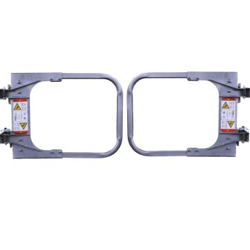 PS Doors EdgeHalt® Posi-Stop Double Ladder Safety Gates - 304 Stainless Steel - Seal Welded
