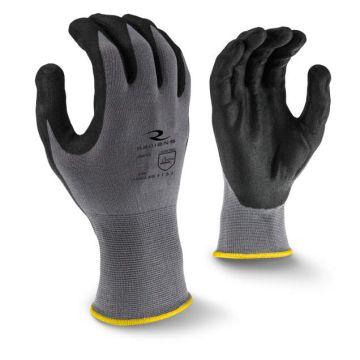 Radians RWG13 Nylon Shell Foam Nitrile Gripper Gloves