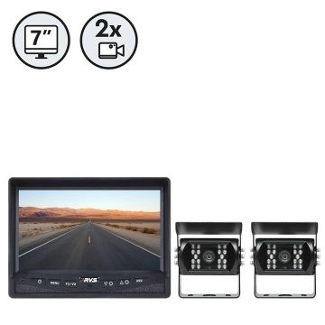 Rear View Safety Backup Camera Systems with Dual Cameras