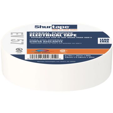 Shurtape 200783 EV 57 General Purpose Grade, UL Listed, Colored Electrical Tape - 3/4