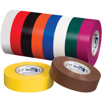 Shurtape EV 57 CLR General Purpose Grade, UL Listed, Colored Electrical Tape