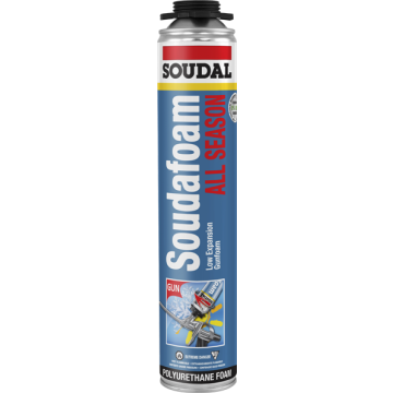 Soudafoam All Season Minimal Expansion + Extreme Temperature + Extra High Yield, Gun Foam (AAMA)