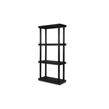 Structural Plastics S3616x4 36" x 16" DuraShelf® Grid Top Shelving 4 Shelf Unit
