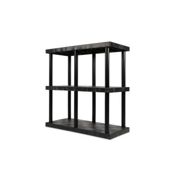 Structural Plastics ST4824x3 48" x 24" DuraShelf&reg; Solid Top Shelving 3 Shelf Unit