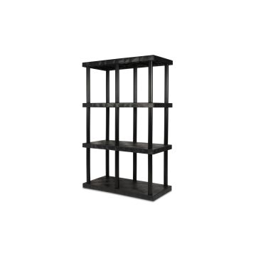 Structural Plastics ST4824x4 48" x 24" DuraShelf® Solid Top Shelving 4 Shelf Unit