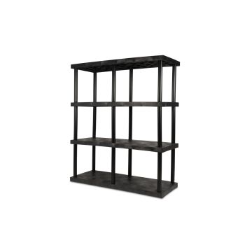 Structural Plastics ST6624x4 66" x 24" DuraShelf® Solid Top Shelving 4 Shelf Unit
