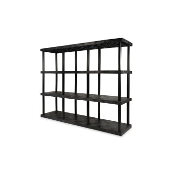 Structural Plastics ST9624x4 96" x 24" DuraShelf® Solid Top Shelving 4 Shelf Unit