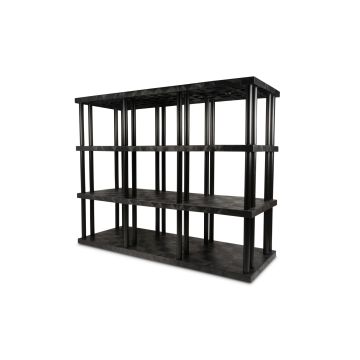Structural Plastics ST9636x4 96" x 36" DuraShelf® Solid Top Shelving 4 Shelf Unit