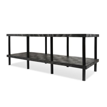 Structural Plastics WT9636 96" x 36" DuraShelf&reg; Raised Solid Top Shelving