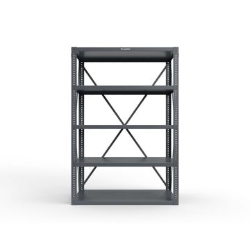 Strong Hold 2448-72 Extreme Duty 12 GA Open Shelving Unit with 5 Shelves, 48x24x72 in