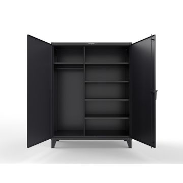 Strong Hold 56-W-245 Extreme Duty 12 GA Uniform Cabinet with 5 Shelves, 60x24x78 in