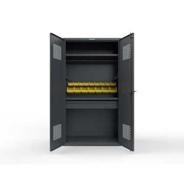 Strong Hold TA-50-MED-L Extra Heavy Duty 14 GA TA-50 Medical Locker, 42x24x78 in
