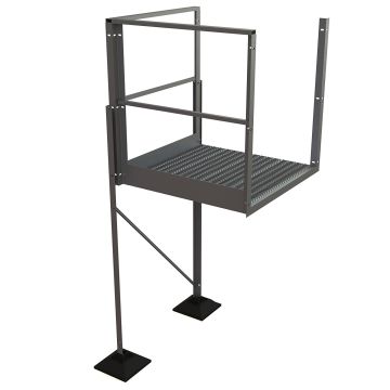 Tri-Arc URTTP60 Turning Platform for Tri-Arc U-Design Rooftop Platforms - 36"W x 40"L x 60"H