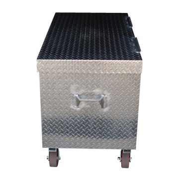 Vestil Aluminum Treadplate Portable Tool Boxes with Casters