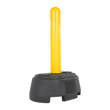 Vestil BOL-PBB-P-56-Y Portable Plastic Fillable Base Bollard