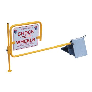 Vestil CWS-13 Aluminum Chock with flag - 7" x 8" x 11-7/8"