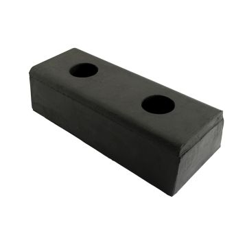 Vestil DBE-10-1 4-1/2"W x 10"H Hardened Molded Bumper with 3" Projection