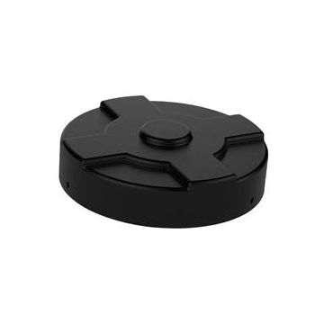 Vestil DC-P-30-BK Polyethylene Drum Cover for 30 Gallon Closed Head Drums