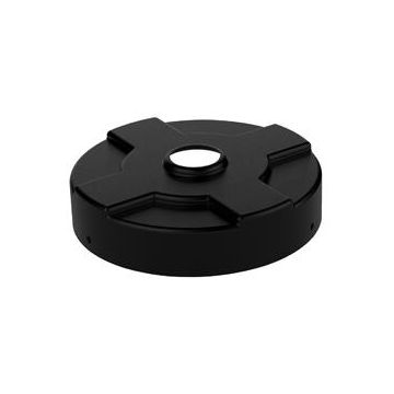 Vestil DC-P-55-CAN-BK Polyethylene Recycling Lid for 55 Gallon Drums