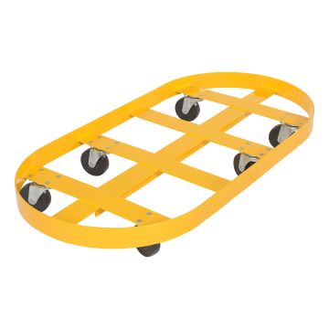 Vestil DRUM-X2-55-HR 55 Gallons Double Drum Dolly with Hard Rubber Casters - 2000 lbs Capacity