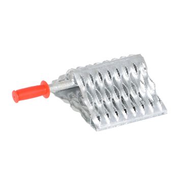Vestil GWC-10 Serrated Steel Chock - 9" x 4-7/8" x 11-1/4"