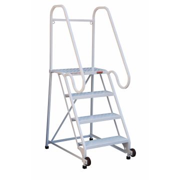 Vestil FDA Compliant Stainless Steel Alternative Tip-N-Roll Ladders