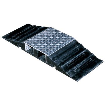 Vestil Rubber Hose and Cable Crossover with Removable Plates with 2,400 lbs Capacity